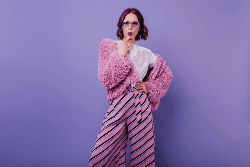 Fashion model in pink